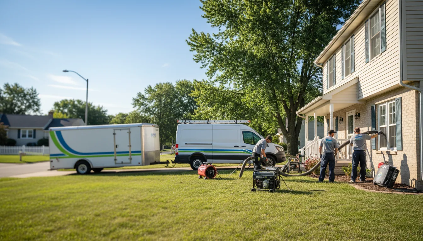 Flooded Basement Restoration And Cleanup With Repair in Downing, WI near me